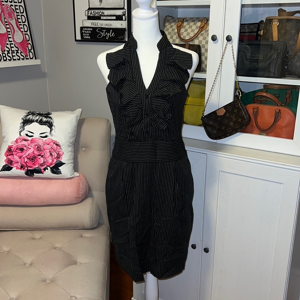 Express Pinstripe, pencil skirt dress - Picture 1 of 8